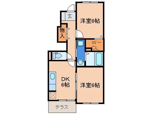 エステート長津タウン２１　Ｃ棟の物件間取画像